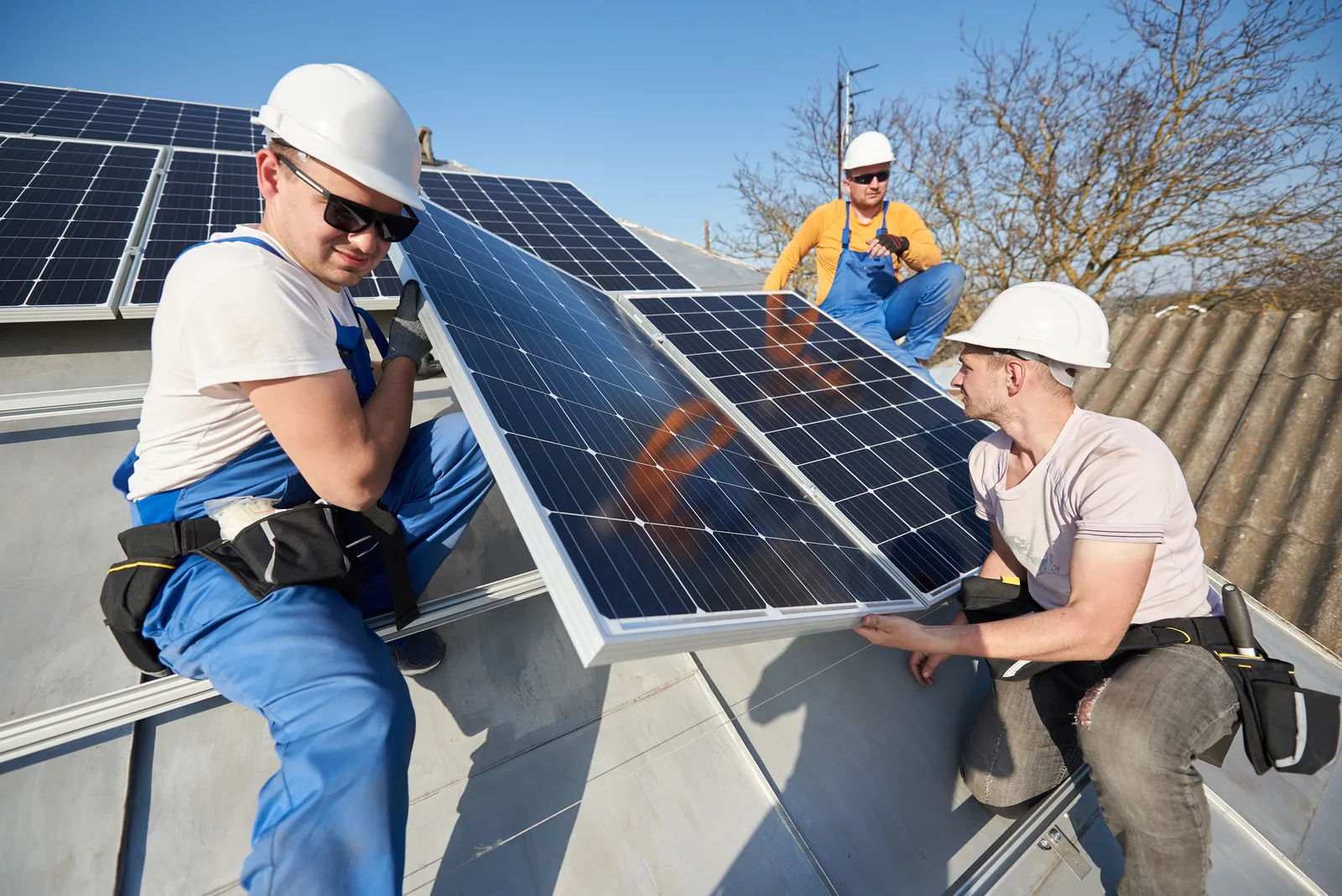 Photovoltaikanlage auf einem Dach