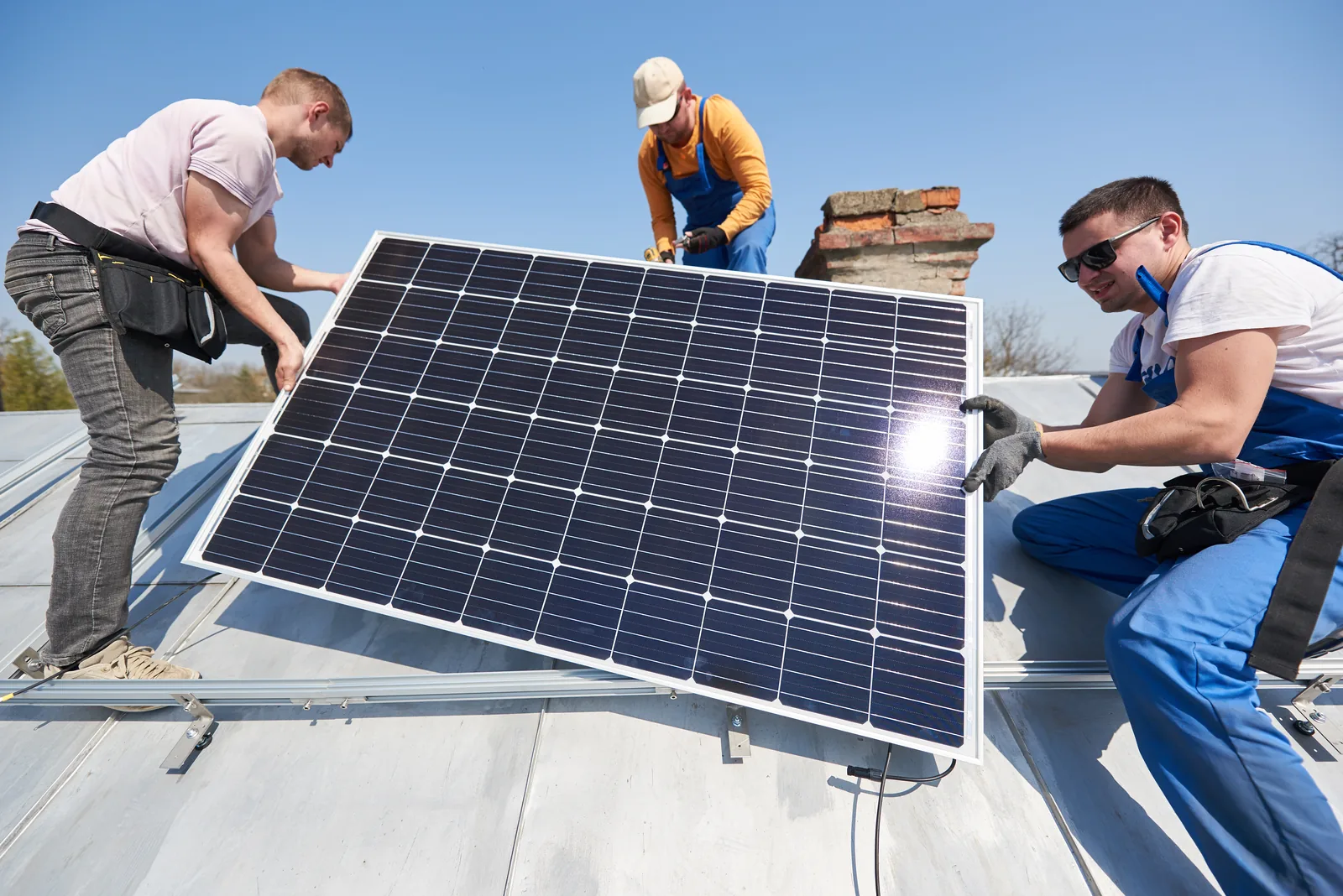 Photovoltaikanlage auf einem Dach